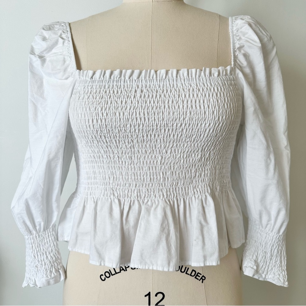 Zara Smocked Top